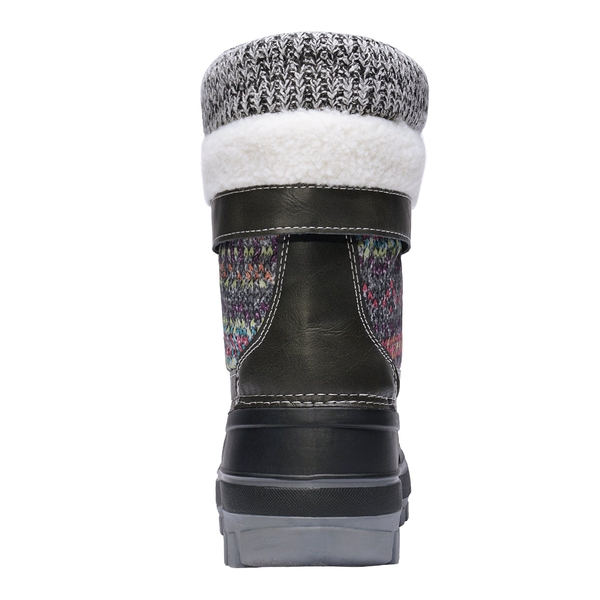 Insulated Snow Kids Waterproof Boots - GREY MULTI - 3